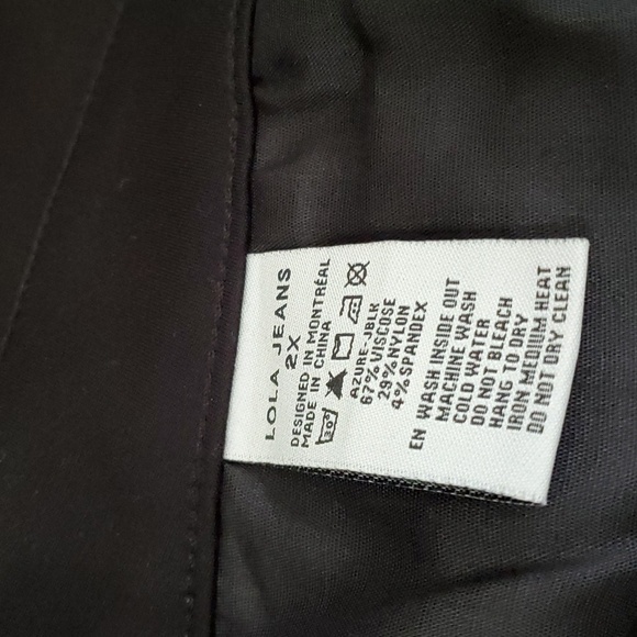 LOLA JEANS AZURE-JBLK Flare Pants, Size 2X, NWT - Picture 12 of 14